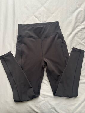 POP Fit Black High-Waist Leggings with Side Pockets